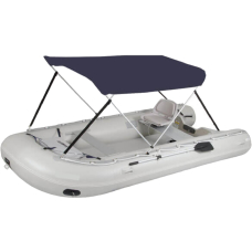 Bimini Aluminium 2 arceaux 1m30/1m50 Bleu